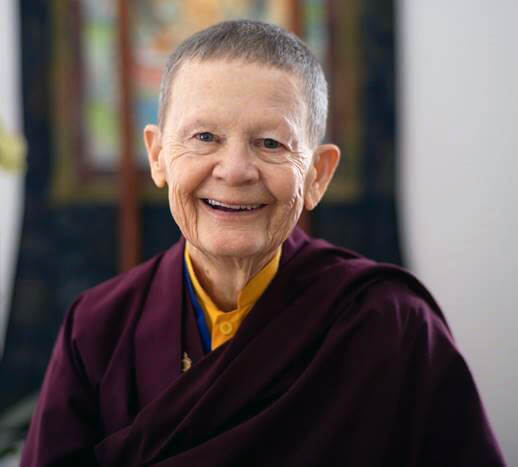 Portrait of author Pema Chodron
